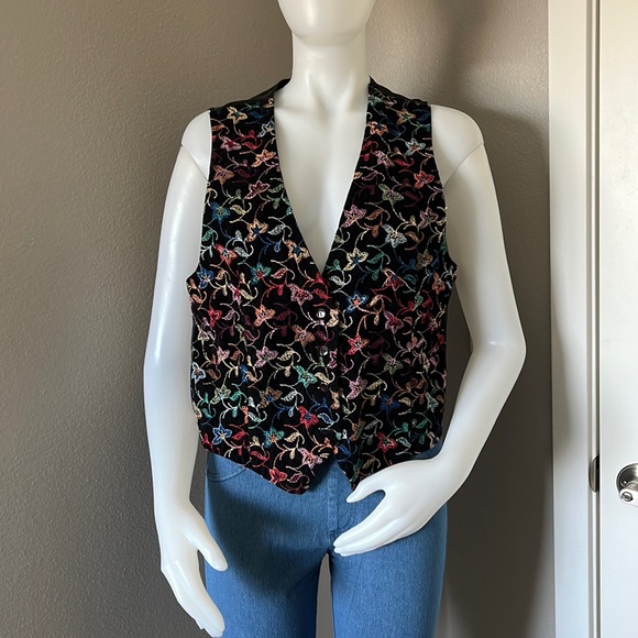 CotuJinc Black Vintage Vest - Picture 1 of 4